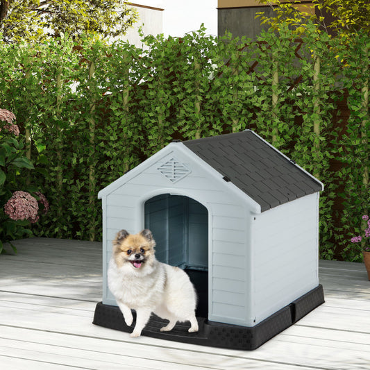Dog House for Small Dogs Waterproof Plastic with Elevated Floor