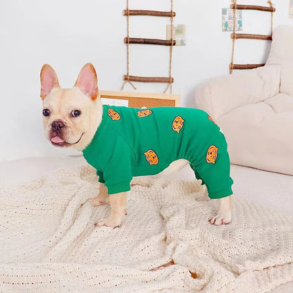 Cute Tiger Print Pet Dog 4 Legs Jumpsuit Winter Warm Clothes for Small Medium Puppy Dogs French Bulldog Pug Dropshipping XBC20