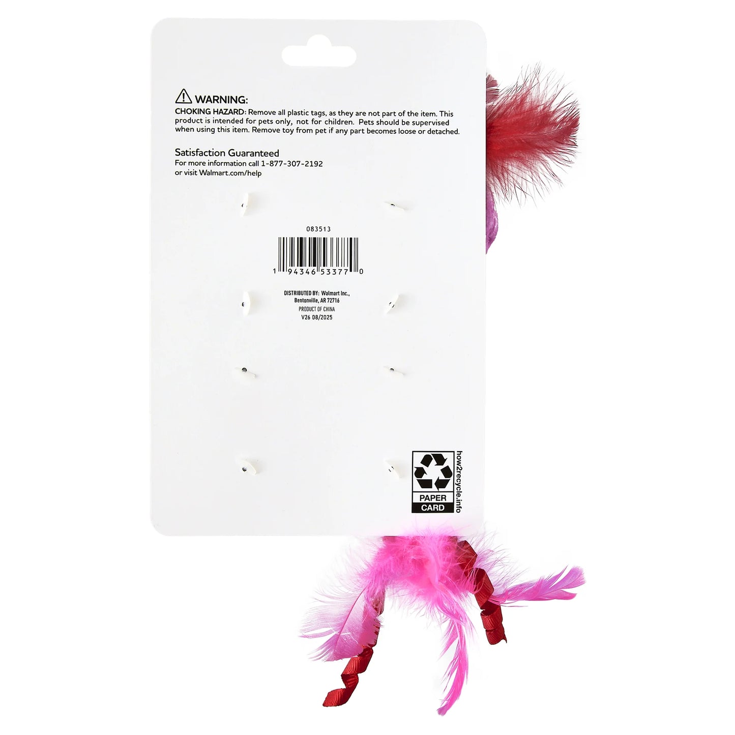 Valentine'S Day Purrfect Collection Plush Cat Toys with Catnip, Multicolor, 4 Count