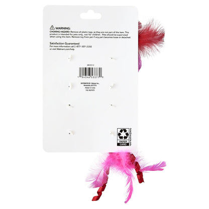 Valentine'S Day Purrfect Collection Plush Cat Toys with Catnip, Multicolor, 4 Count