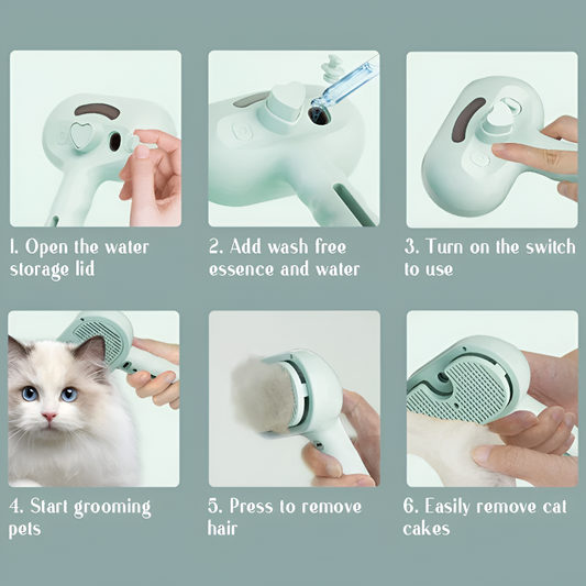 Steam Spray Grooming Comb